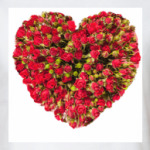 Сердце из роз