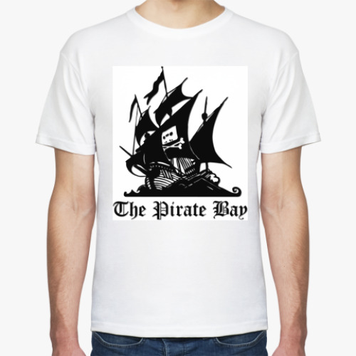 Футболка с принтом  Pirate Bay