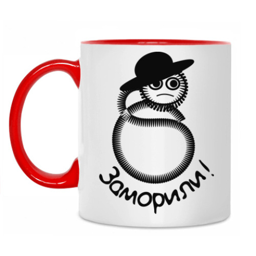 Кружка с принтом Червячок