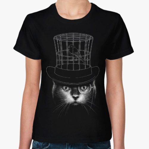 Женская футболка с принтом Джентльмен