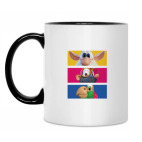 Кружка двухцветная