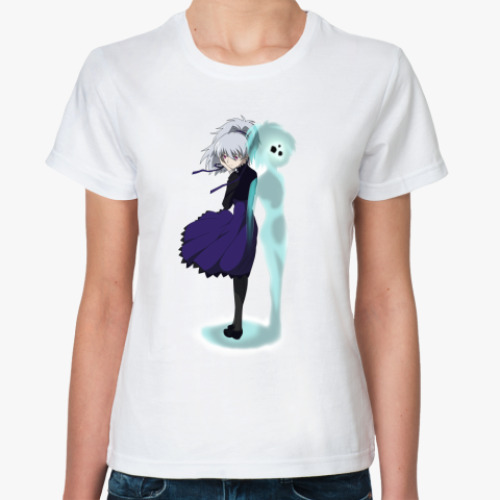 Классическая футболка с принтом Инь