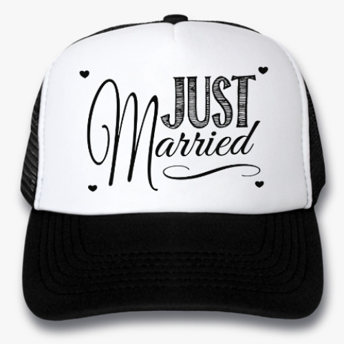 Кепка-тракер с принтом Молодожёны