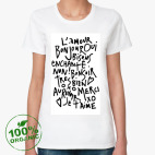 Женская футболка органик