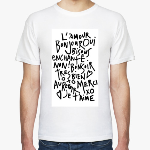 Футболка с принтом амор