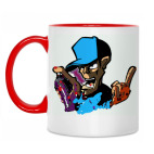 Двухцветная кружка Люблю рисовать