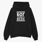 Толстовка худи оверсайз