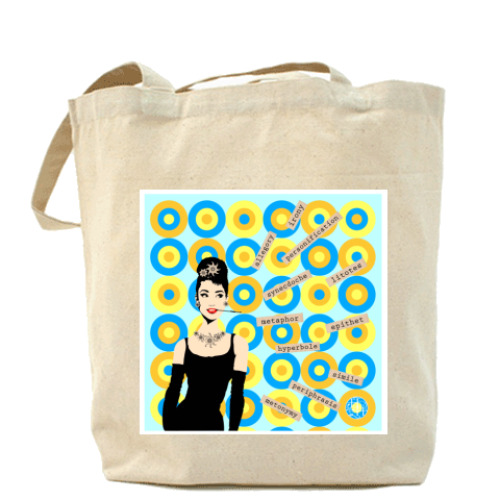 Сумка шоппер с принтом Тиффани