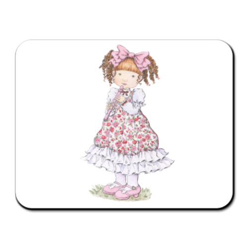 Коврик для мыши с принтом Мелодия для флейты