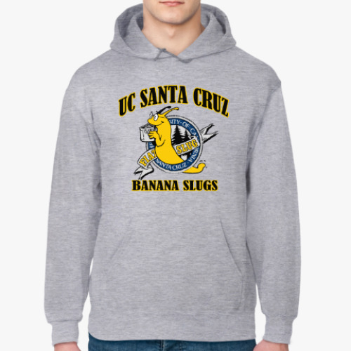 Толстовка худи с принтом uc santa cruz banana slugs