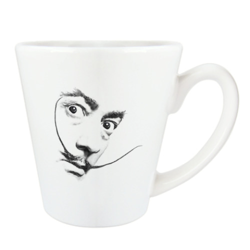 Чашка Латте с принтом Усы