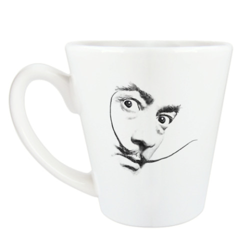 Чашка Латте с принтом Усы