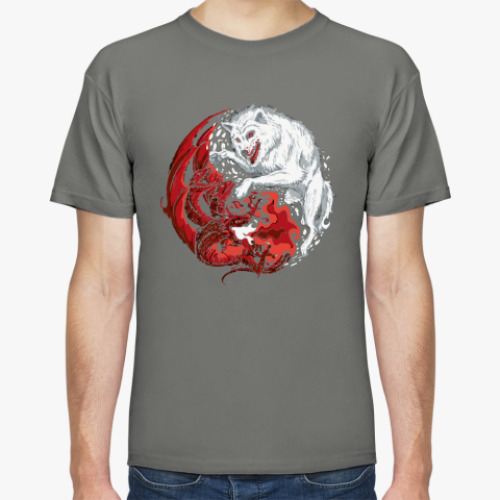 Футболка с принтом Огонь и лед