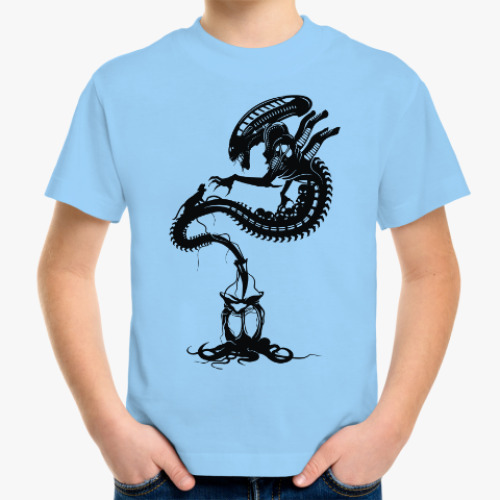 Детская футболка с принтом Чужой