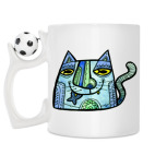 Кружка с футбольным мячиком