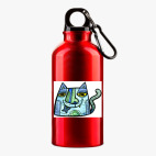 Металлическая бутылка 400 мл UV-DTF