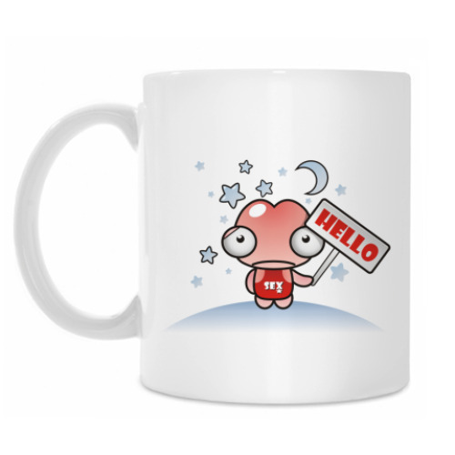 Кружка с принтом HELLO