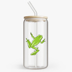 Банка с бамбуковой крышкой