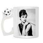 Кружка с футбольным мячиком