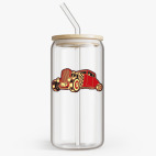 Банка с бамбуковой крышкой