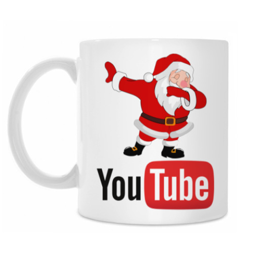 Кружка с принтом YouTube Dab Santa