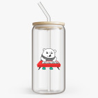 Банка с бамбуковой крышкой