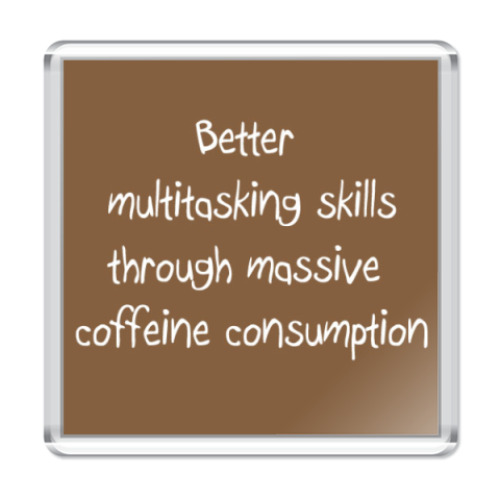 Магнит с принтом  Кофе