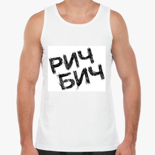 Майка с принтом рич бич