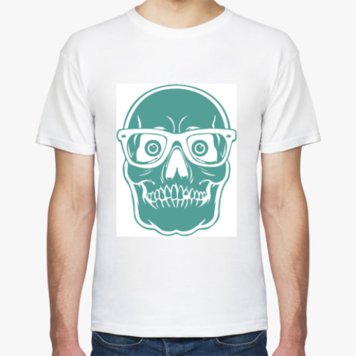 Футболка с принтом Черепушка в очках