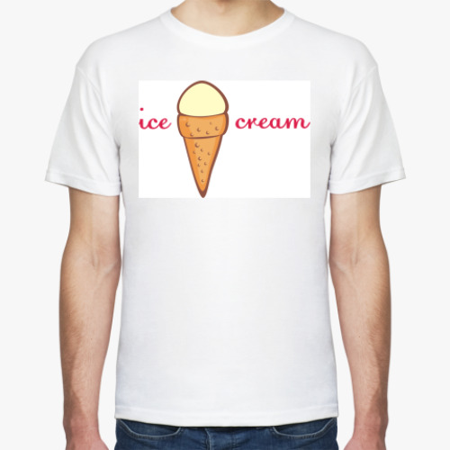 Футболка с принтом для сладкоежки