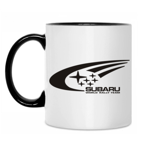 Кружка с принтом Subaru World Rally Team
