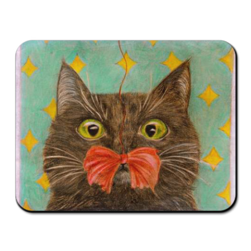 Коврик для мыши с принтом Котик