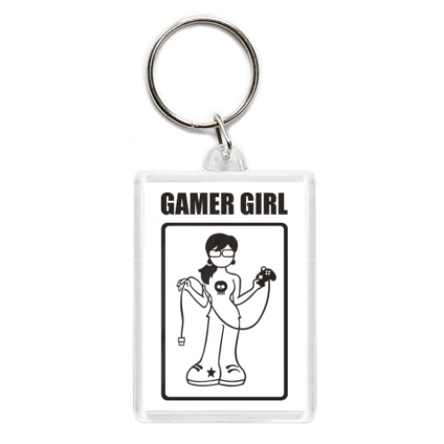 Брелок с принтом gamer girl