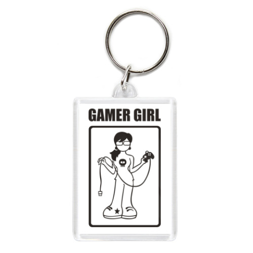 Брелок с принтом gamer girl