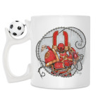 Кружка с футбольным мячиком