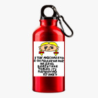 Металлическая бутылка 400 мл UV-DTF