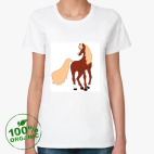 Женская футболка органик