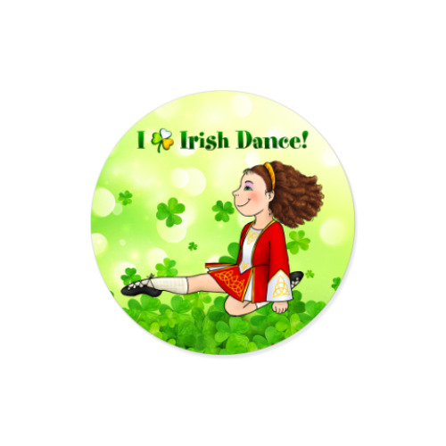 Виниловые наклейки с принтом I love Irish Dance!