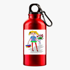 Металлическая бутылка 400 мл UV-DTF