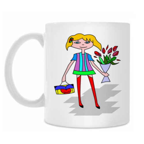 Кружка с принтом Счастья!