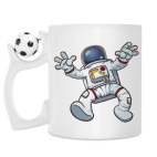 Кружка с футбольным мячиком