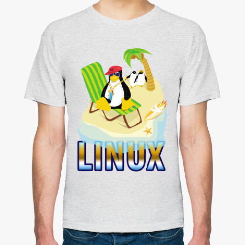 Футболка с принтом Linux
