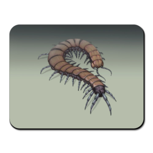 Коврик для мыши с принтом Сколопендра макро