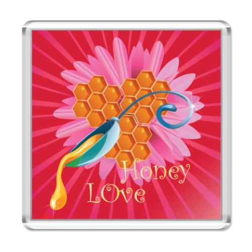 Магнит с принтом  Медовая любовь