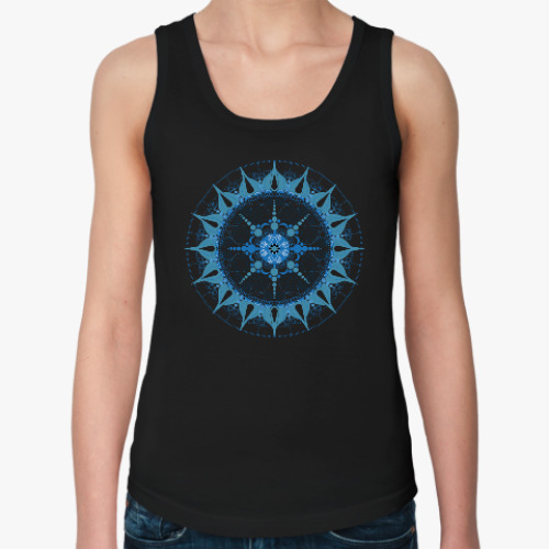 Женская майка с принтом Красивая мандала