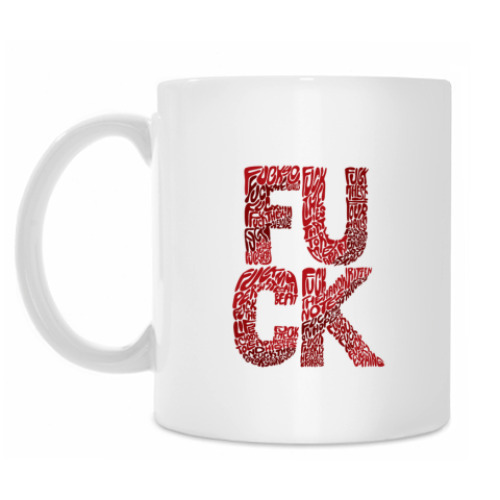 Кружка с принтом F**K