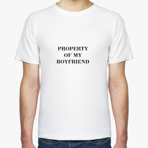 Футболка с принтом Property Of My Boyfriend