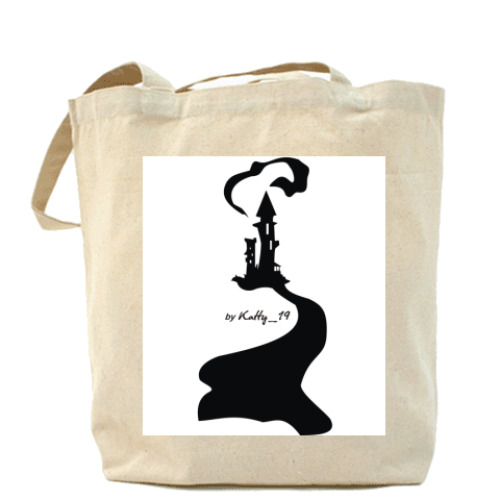 Сумка шоппер с принтом Замок