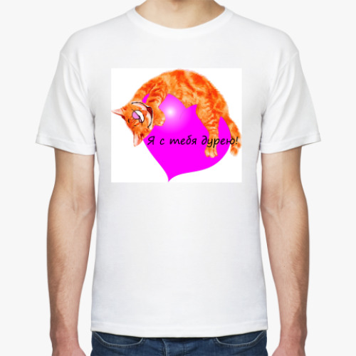 Футболка с принтом Котик