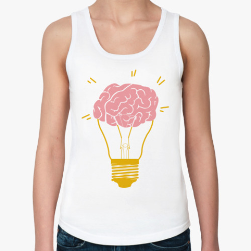 Женская майка с принтом  Лампочка